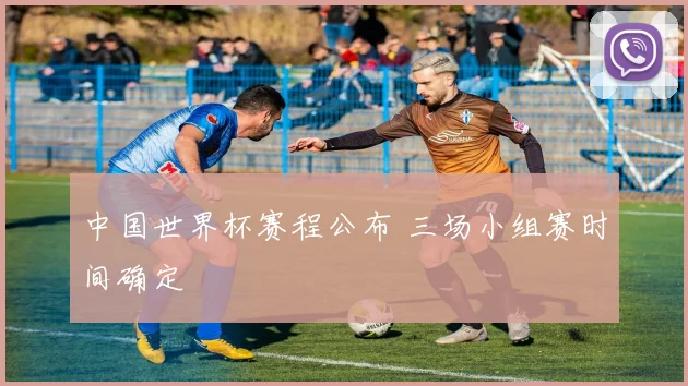 中国世界杯赛程公布 三场小组赛时间确定